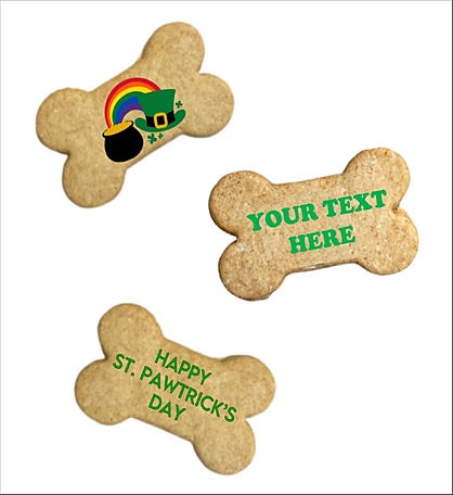 Personalized St. Patrick's Day Dog Treats